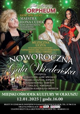 Olkusz Wydarzenie Koncert Noworoczna Gala Wiedeńska Teatru Muzycznego Orpheum / Olkusz /